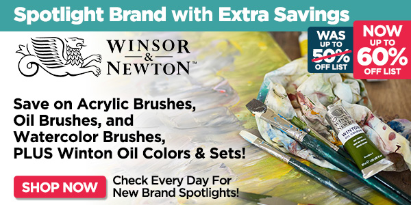 Windsor & Newton spotlight banner email